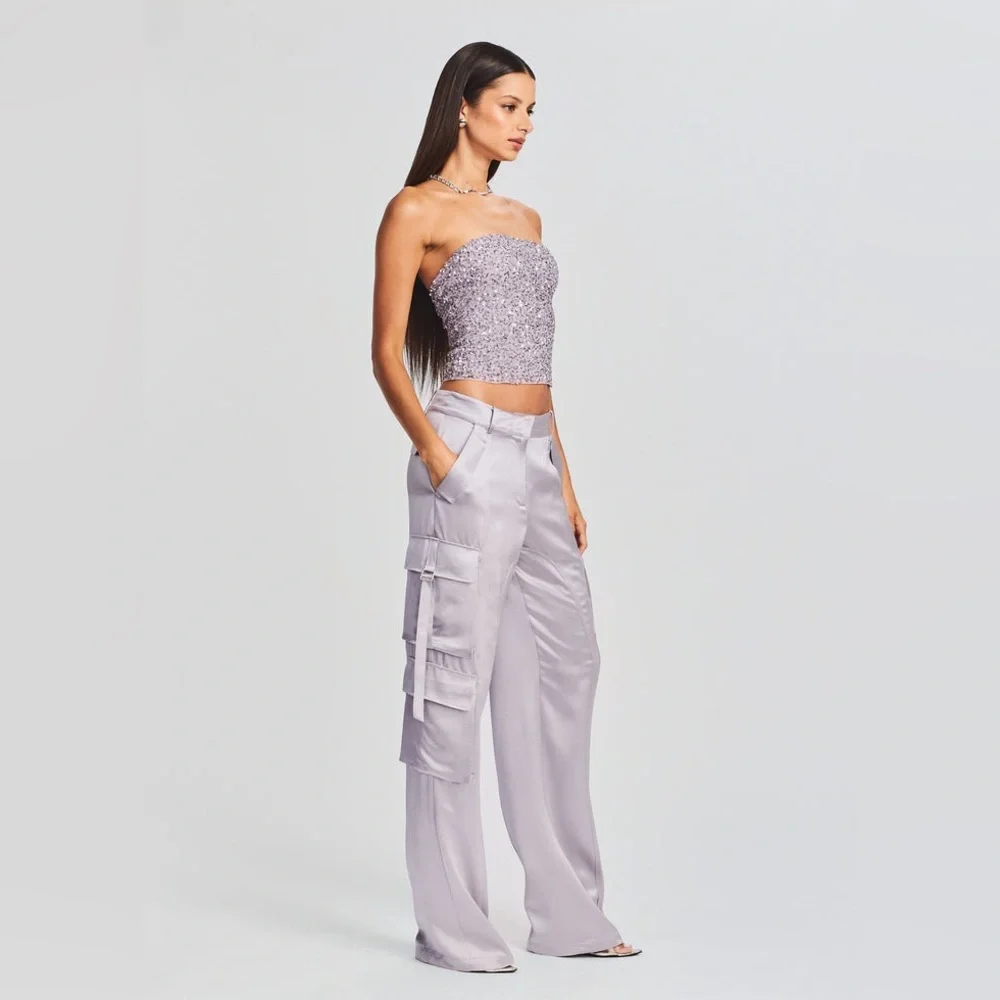 Retrofete - Andre Cargo Pants Mini Grey - Large - New with Tag🏷️ Perfect Condit